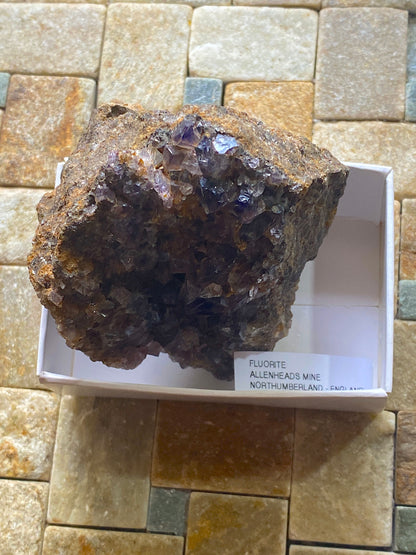 FLUORITE : ALLENHEADS MINE, ALLENDALE, NORTHUMBERLAND, ENGLAND 223g MF4995
