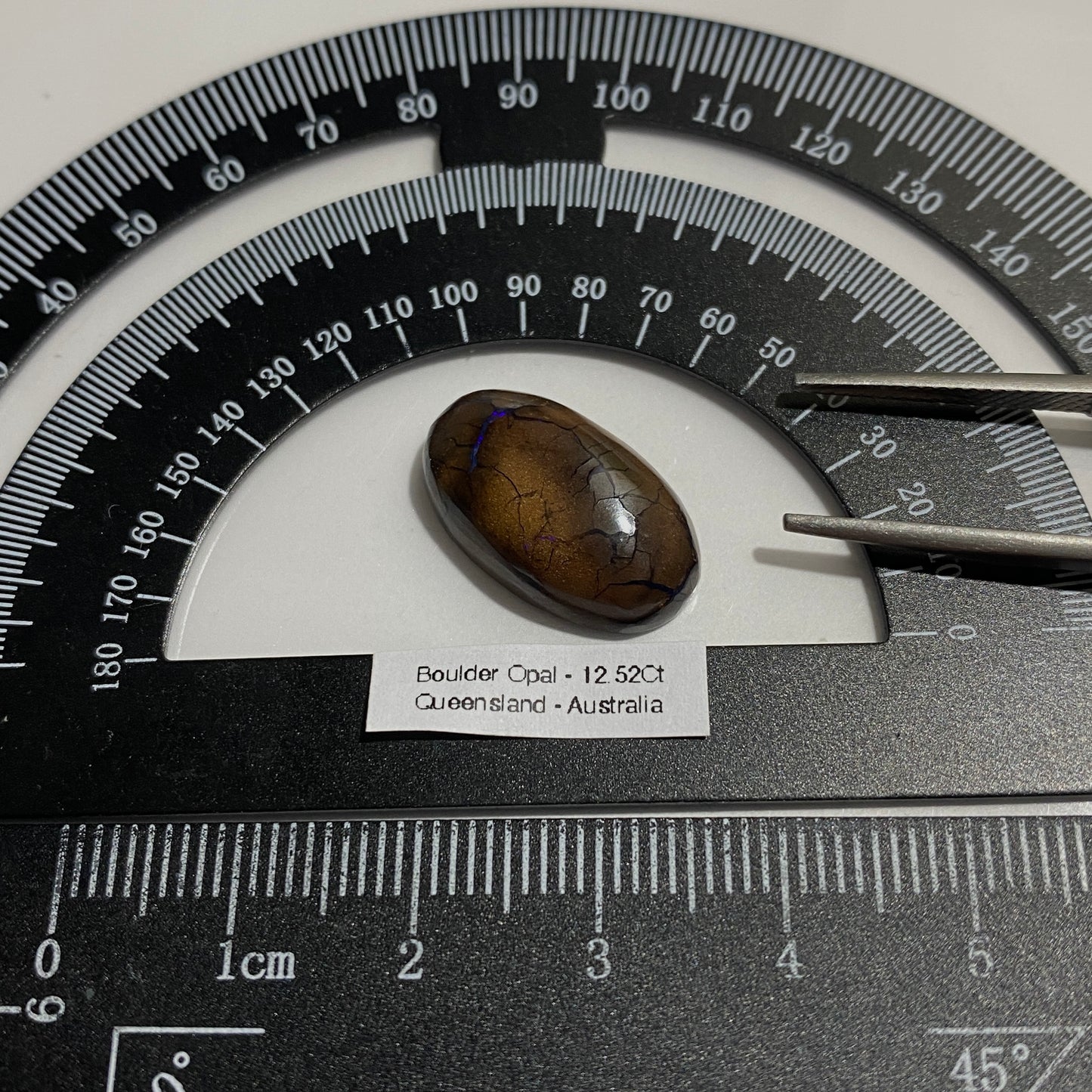 BOULDER OPAL NATURAL GEMSTONE - YAWOH OPAL FIELDS, AUSTRALIA  15.52Ct MFG1896