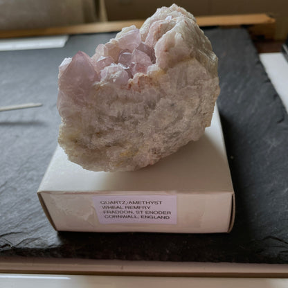 AMETHYST QUARTZ FROM WHEAL REMFRY, CORNWALL, ENGLAND 173g MF1786