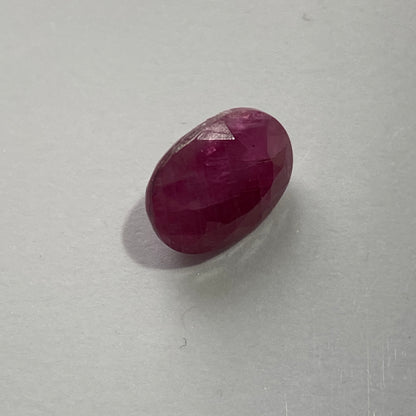 RUBY CORUNDUM NATURAL GEMSTONE - KARNATAKA, INDIA 3.90Ct MFG1854
