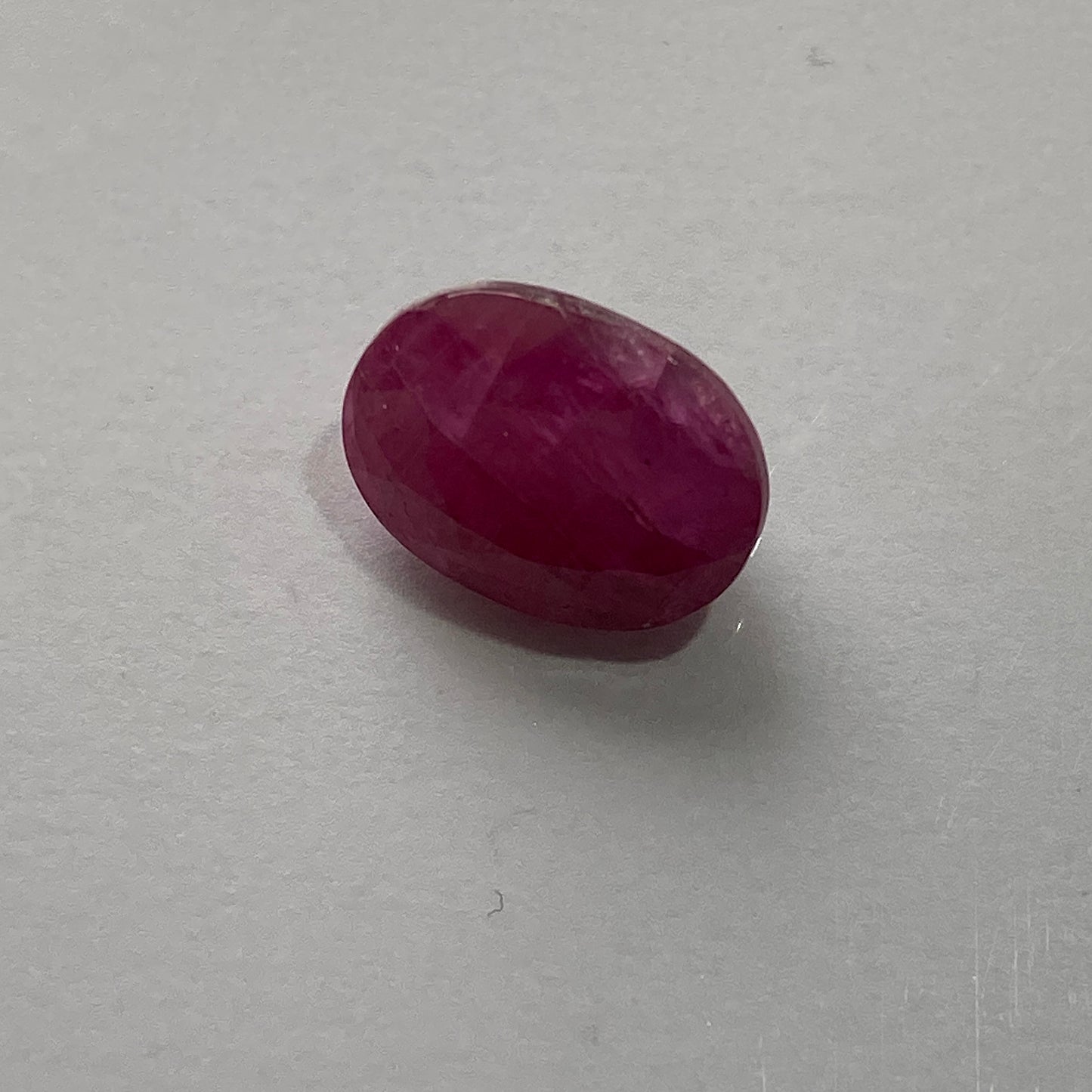 RUBY CORUNDUM NATURAL GEMSTONE - KARNATAKA, INDIA 3.90Ct MFG1854