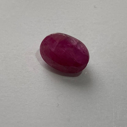 RUBY CORUNDUM NATURAL GEMSTONE - KARNATAKA, INDIA 3.90Ct MFG1854