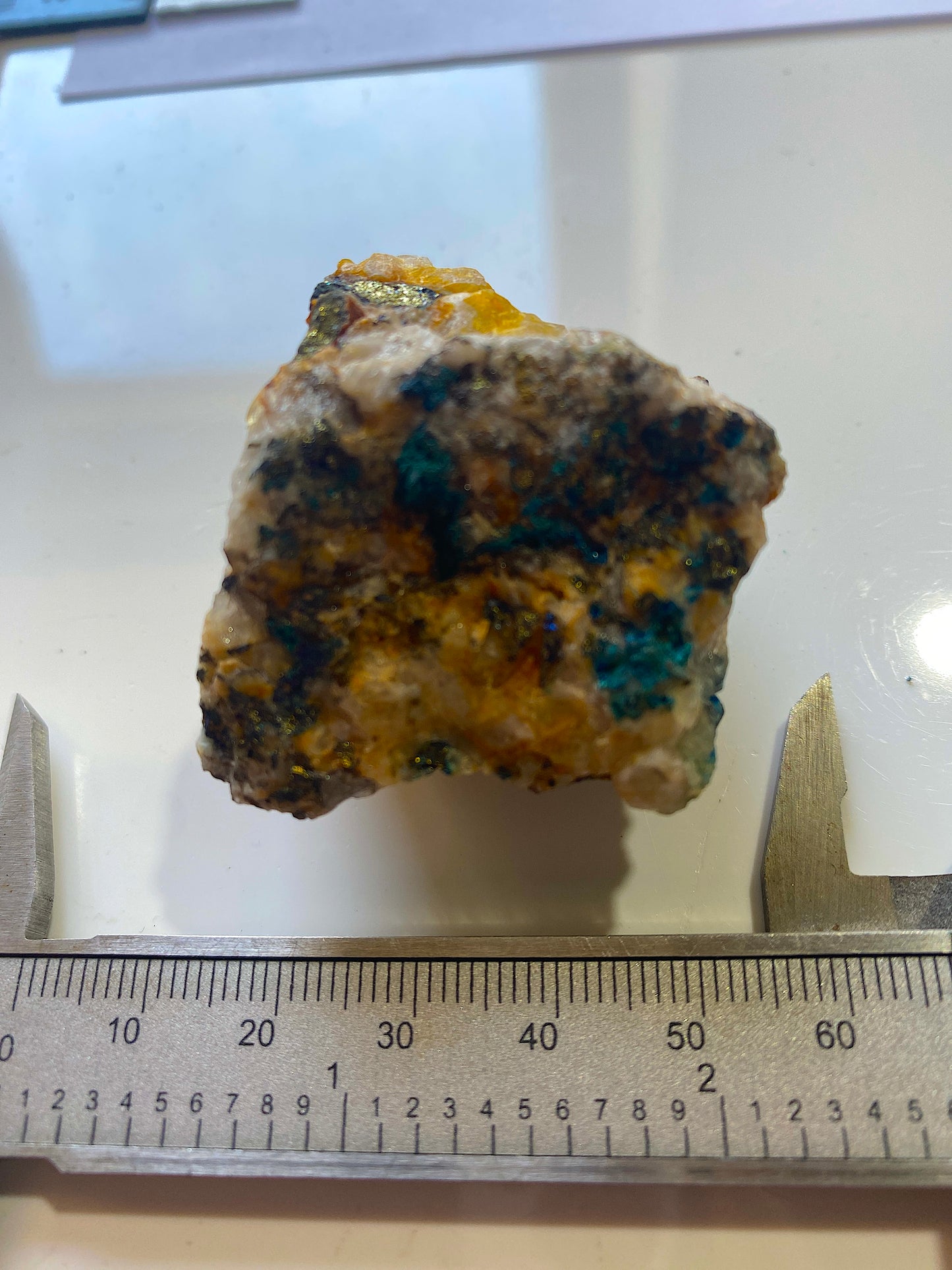 CONNELLITE [ETC] : SOUTH TOLCARNE MINE, BEACON, CAMBORNE, CORNWALL 58g
