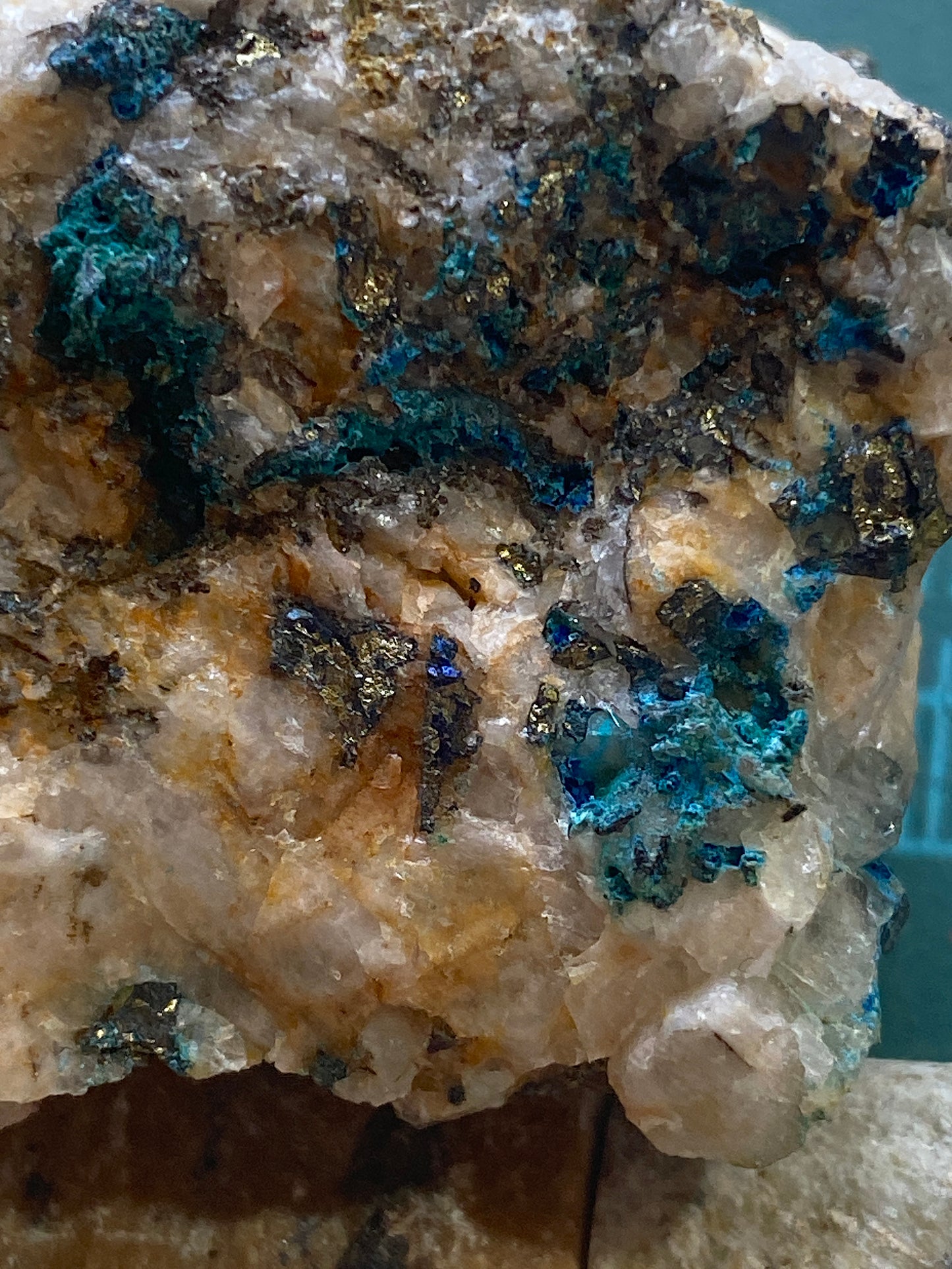 CONNELLITE [ETC] : SOUTH TOLCARNE MINE, BEACON, CAMBORNE, CORNWALL 58g