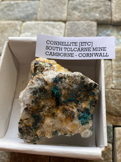 CONNELLITE [ETC] : SOUTH TOLCARNE MINE, BEACON, CAMBORNE, CORNWALL 58g