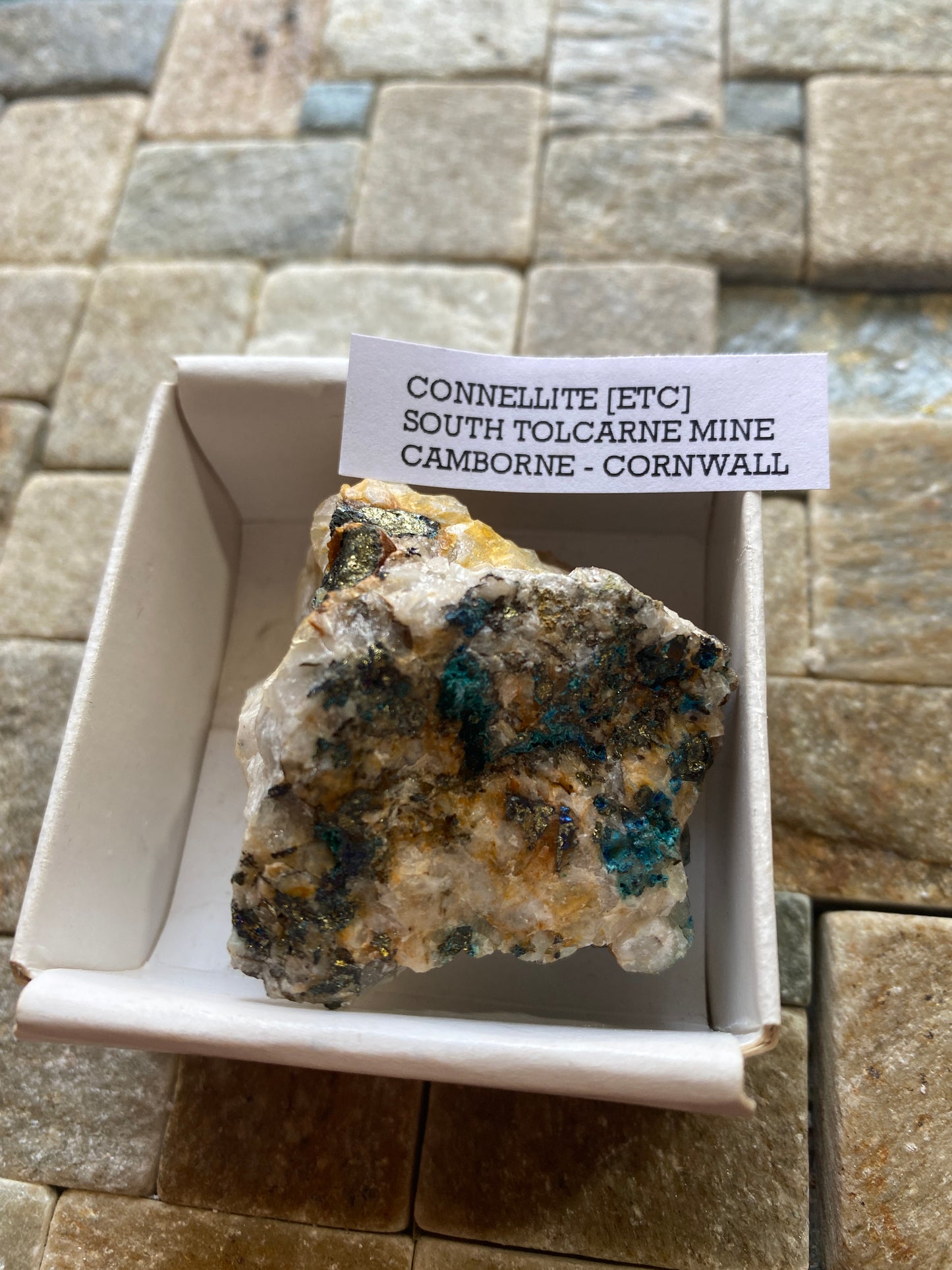 CONNELLITE [ETC] : SOUTH TOLCARNE MINE, BEACON, CAMBORNE, CORNWALL 58g