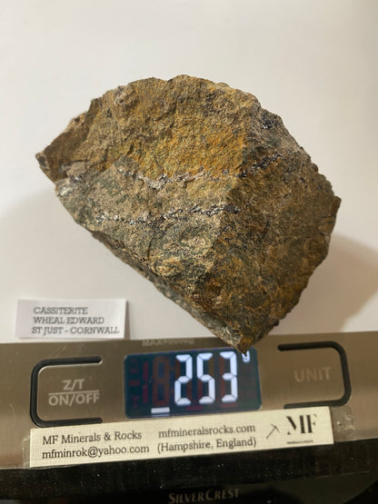 CASSITERITE IN MATRIX : WHEAL EDWARD, ST JUST, CORNWALL. 253g MF5011