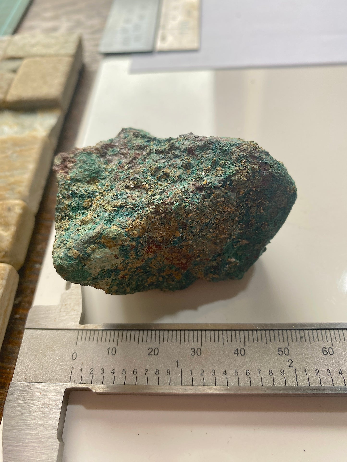 CHALCOPHYLLITE [ETC] : SOUTH TOLCARNE MINE, BEACON, CAMBORNE, CORNWALL 213g MF5012