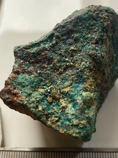 CHALCOPHYLLITE [ETC] : SOUTH TOLCARNE MINE, BEACON, CAMBORNE, CORNWALL 213g MF5012