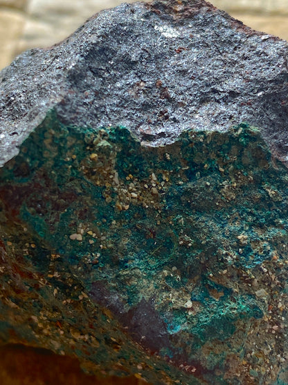 CHALCOPHYLLITE [ETC] : SOUTH TOLCARNE MINE, BEACON, CAMBORNE, CORNWALL 213g MF5012
