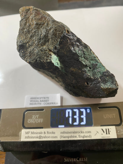 ARSENOPYRITE HEAVY SPECIMEN : WHEAL BASSET, REDRUTH, CORNWALL 733g MF5013