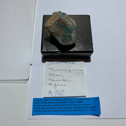 DIOPTASE ON MATRIX - TSUMEB MINE, OSHIKOTO, NAMIBIA, AFRICA 44g MF1337