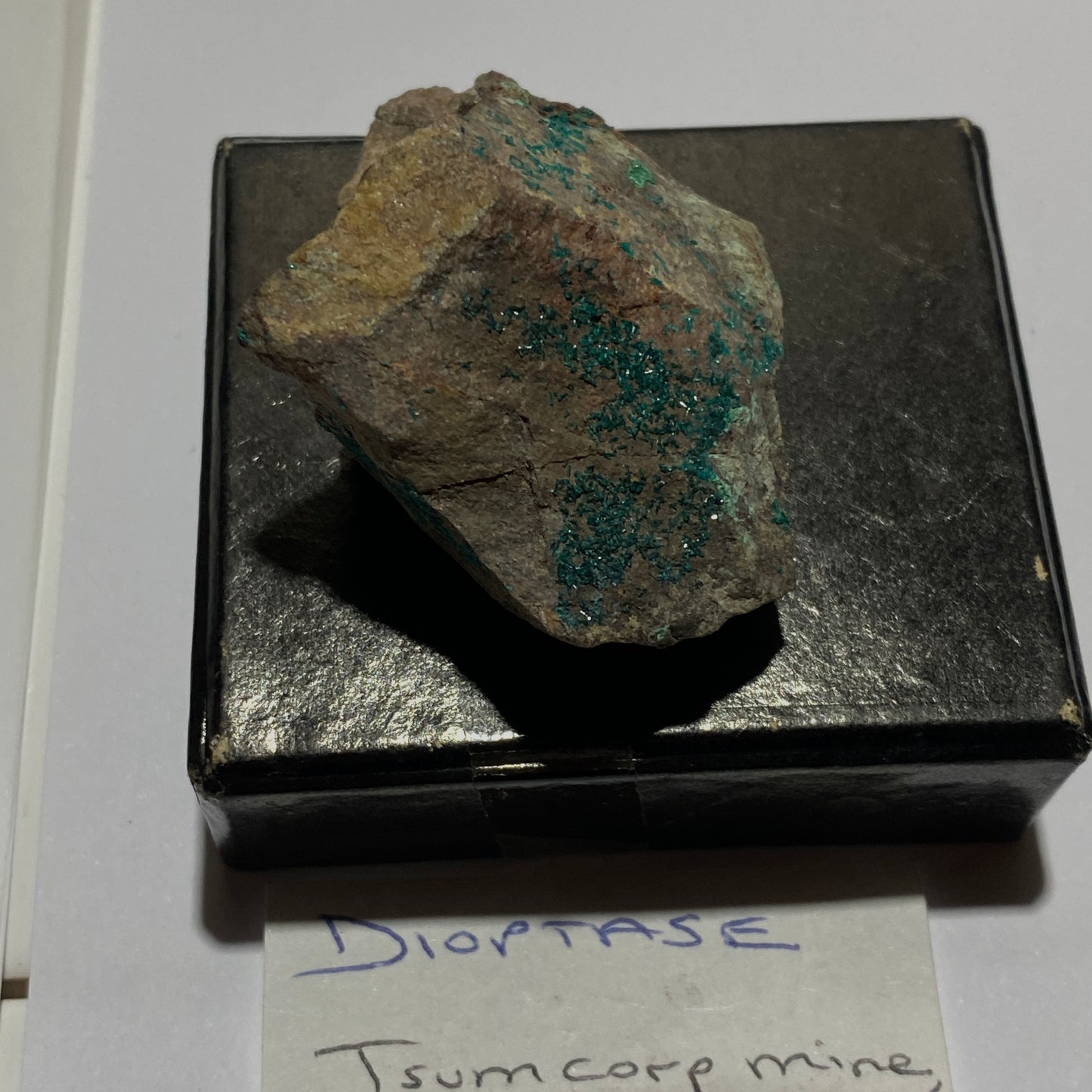 DIOPTASE ON MATRIX - TSUMEB MINE, OSHIKOTO, NAMIBIA, AFRICA 44g MF1337