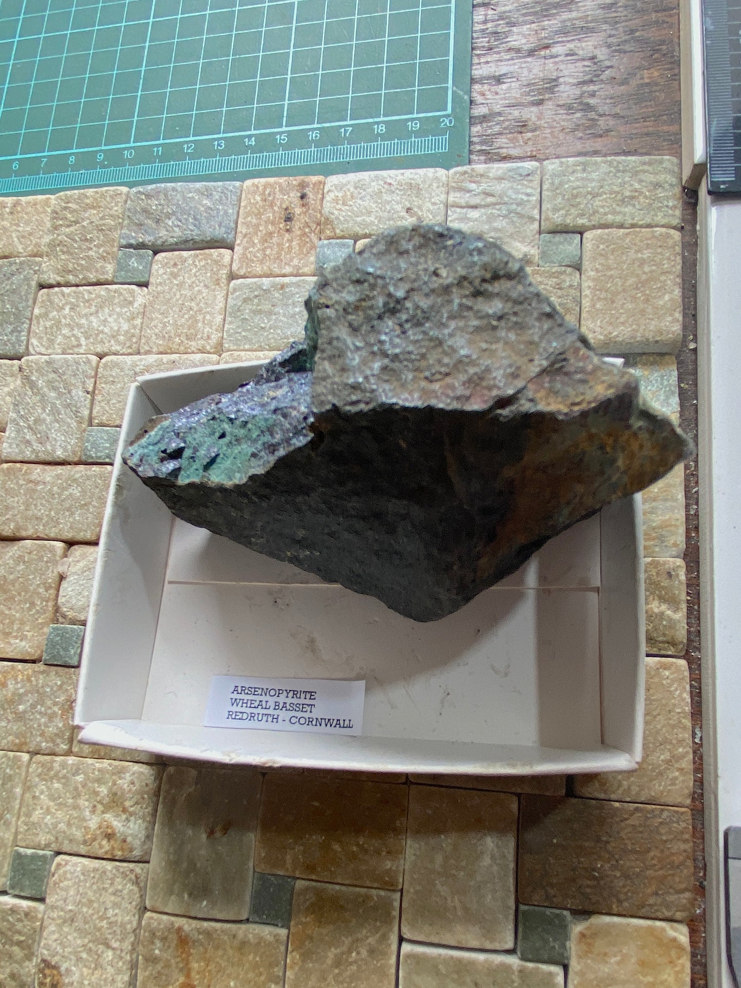 ARSENOPYRITE HEAVY SPECIMEN : WHEAL BASSET, REDRUTH, CORNWALL 733g MF5013