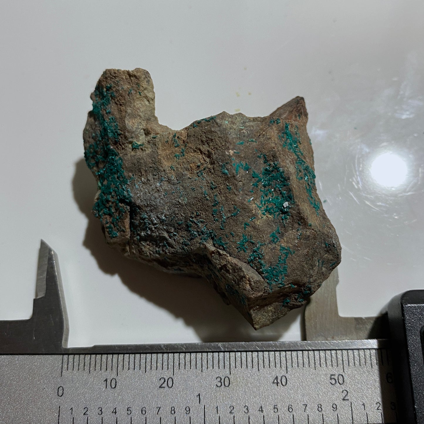 DIOPTASE ON MATRIX - TSUMEB MINE, OSHIKOTO, NAMIBIA, AFRICA 44g MF1337