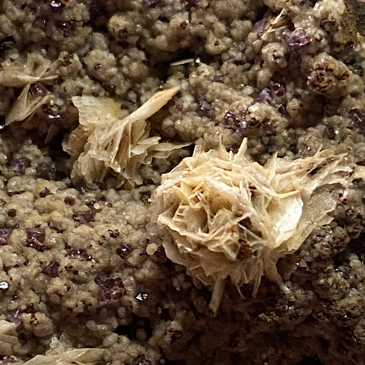 FLUORITE & BARYTE ON LIMONITE - COLDSTONES QUARRY, PATELY BRIDGE, YORKSHIRE 478g MF1343