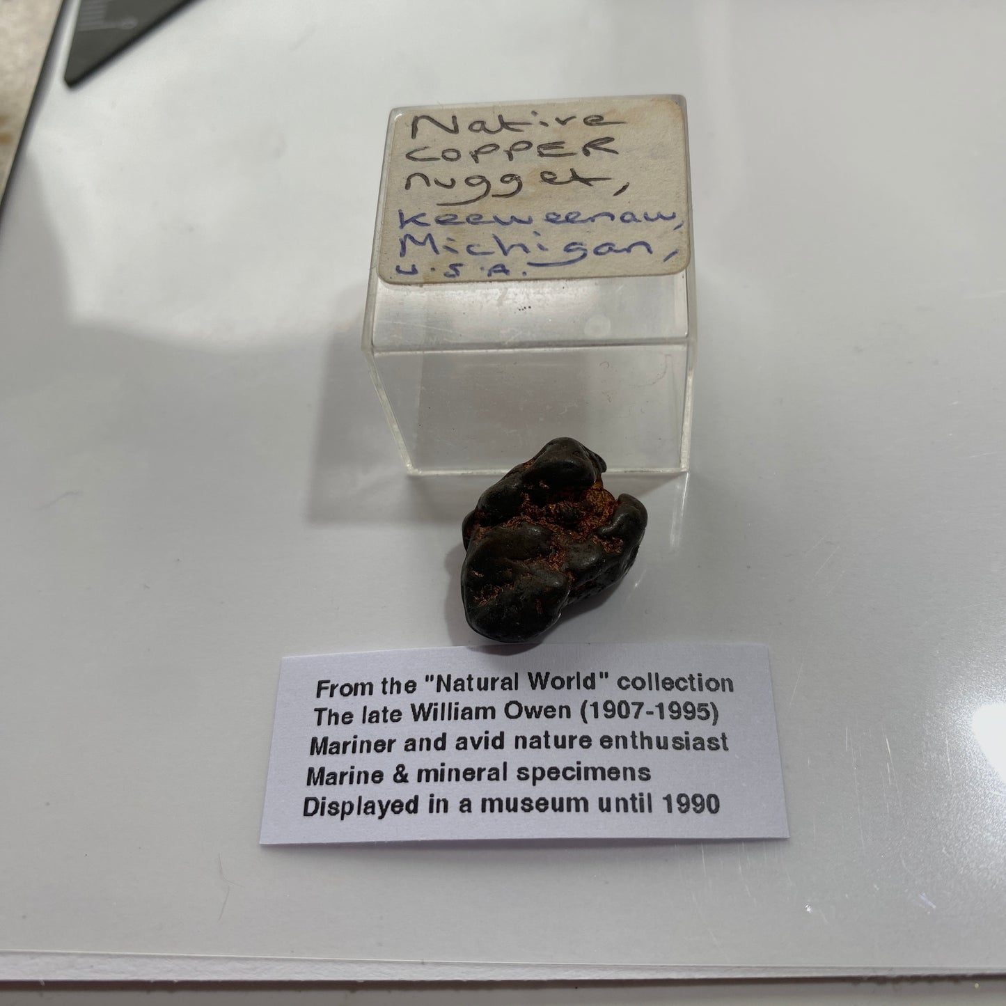 COPPER NUGGET UNUSUAL SPECIMEN  - AHMEEK MINE, MICHIGAN, U.S.A. 8g MF1313