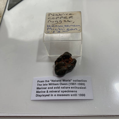 COPPER NUGGET UNUSUAL SPECIMEN  - AHMEEK MINE, MICHIGAN, U.S.A. 8g MF1313