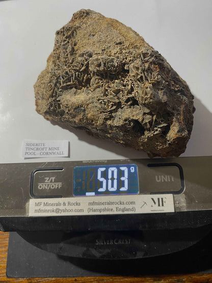 SIDERITE : TINCROFT MINE, POOL, CARN BRAE, CORNWALL  583g.  MF5016