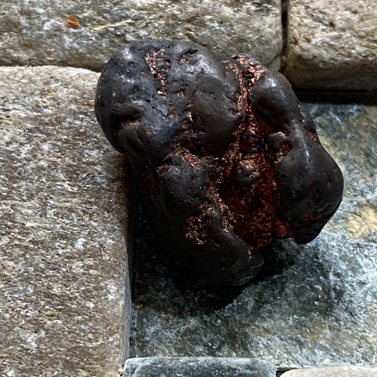 COPPER NUGGET UNUSUAL SPECIMEN  - AHMEEK MINE, MICHIGAN, U.S.A. 8g MF1313