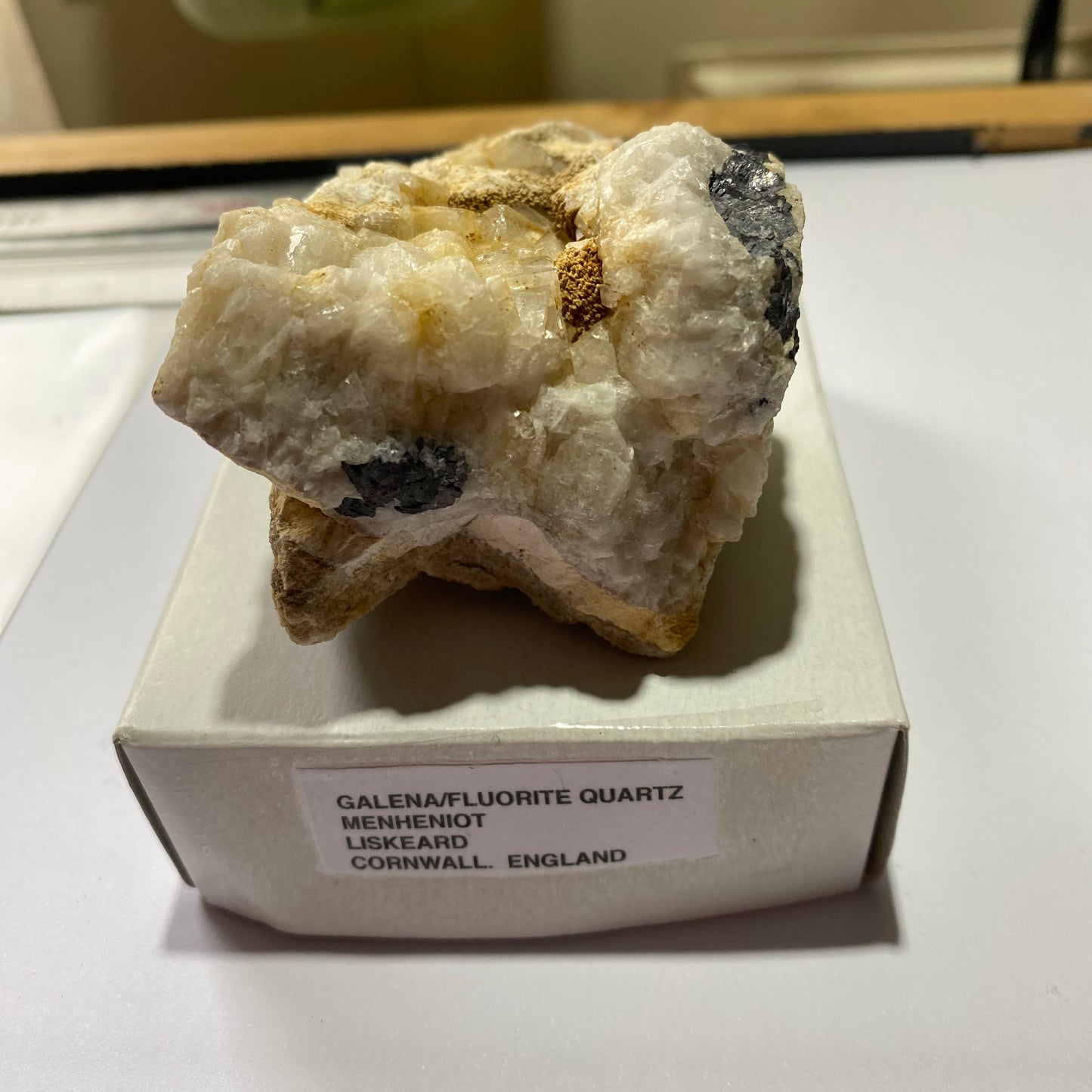 GALENA/FLUORITE/QUARTZ ETC - WHEAL MARY ANN, MENHENIOT, CORNWALL 302g MF1316