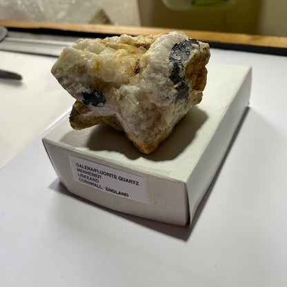 GALENA/FLUORITE/QUARTZ ETC - WHEAL MARY ANN, MENHENIOT, CORNWALL 302g MF1316