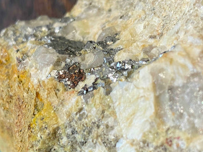 ARSENOPYRITE WITH NATIVE COPPER : SOUTH TOLCARNE MINE, BEACON, CAMBORNE, CORNWALL 212g MF5017