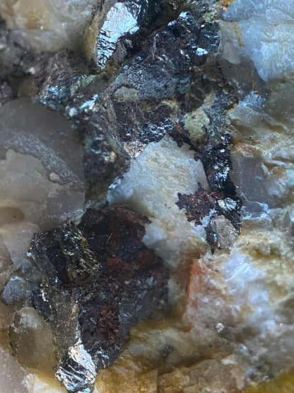 ARSENOPYRITE WITH NATIVE COPPER : SOUTH TOLCARNE MINE, BEACON, CAMBORNE, CORNWALL 212g MF5017