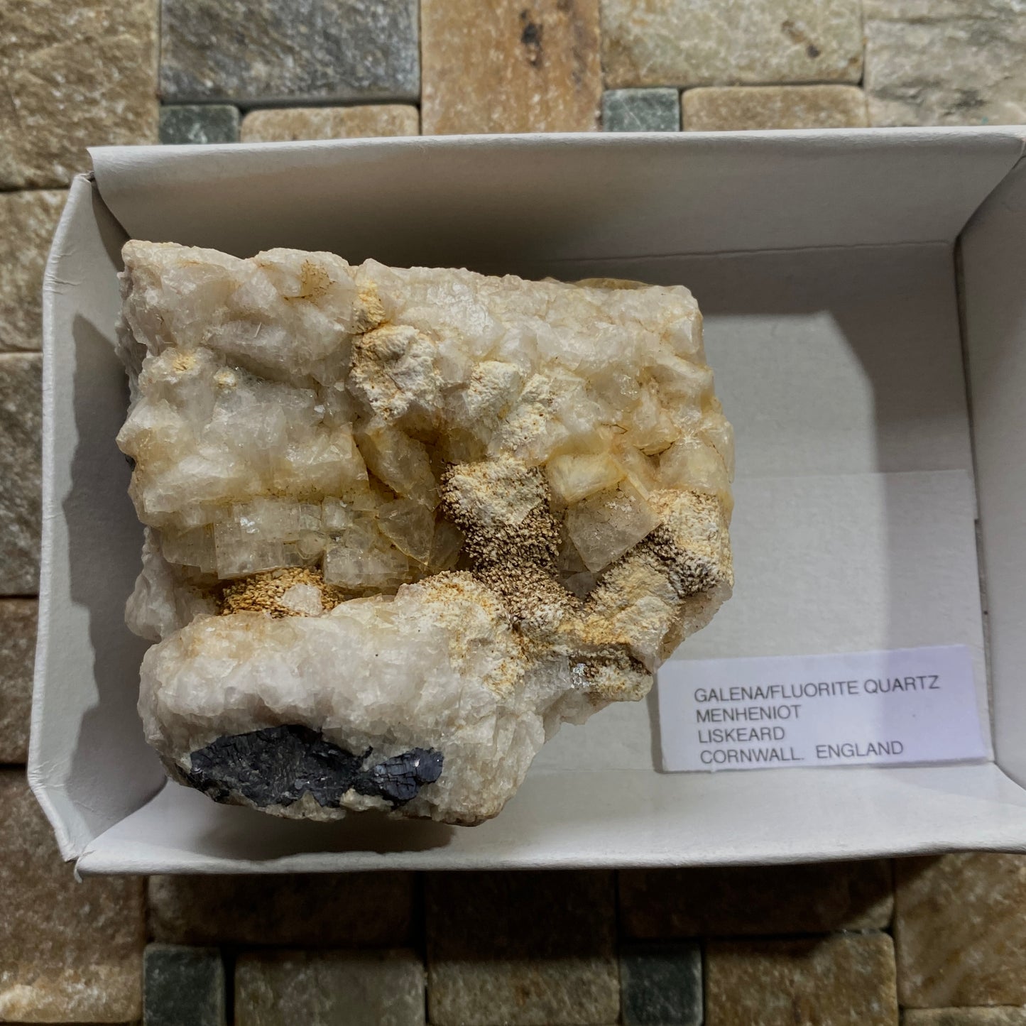 GALENA/FLUORITE/QUARTZ ETC - WHEAL MARY ANN, MENHENIOT, CORNWALL 302g MF1316
