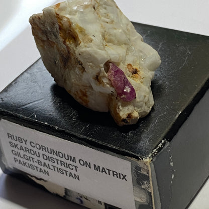 RUBY CORUNDUM ON MATRIX FROM SKARDU, PAKISTAN 24g MF1396