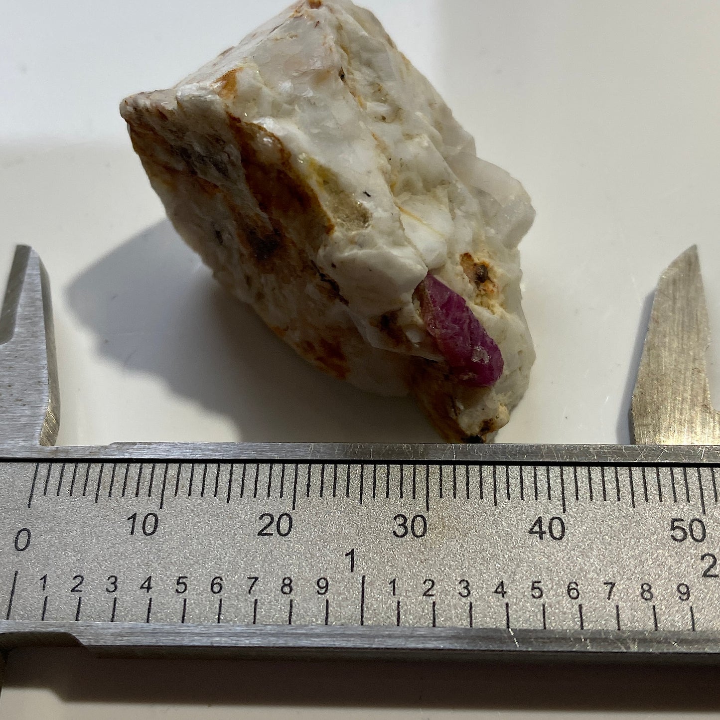RUBY CORUNDUM ON MATRIX FROM SKARDU, PAKISTAN 24g MF1396