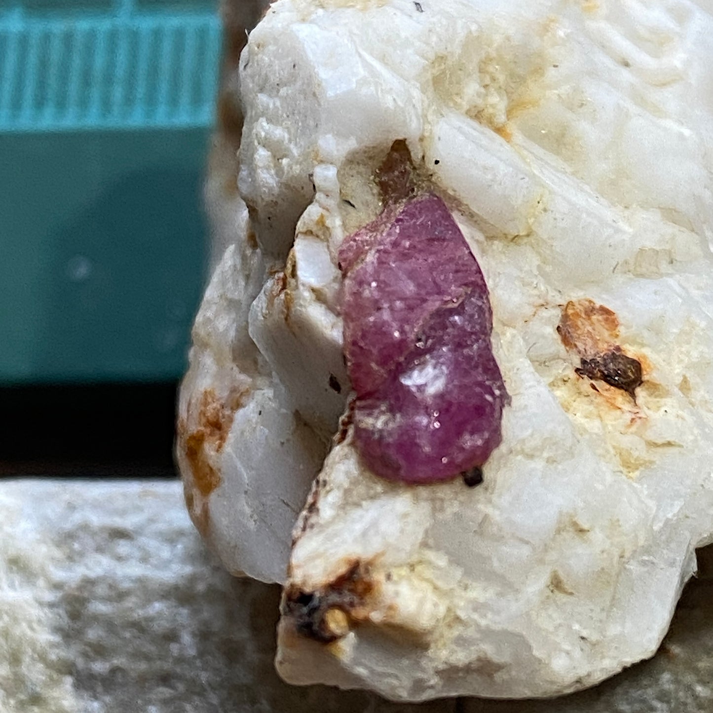 RUBY CORUNDUM ON MATRIX FROM SKARDU, PAKISTAN 24g MF1396