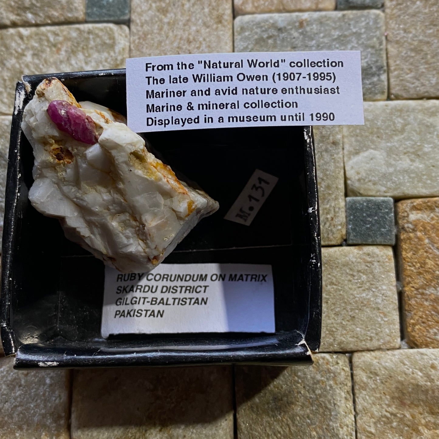 RUBY CORUNDUM ON MATRIX FROM SKARDU, PAKISTAN 24g MF1396