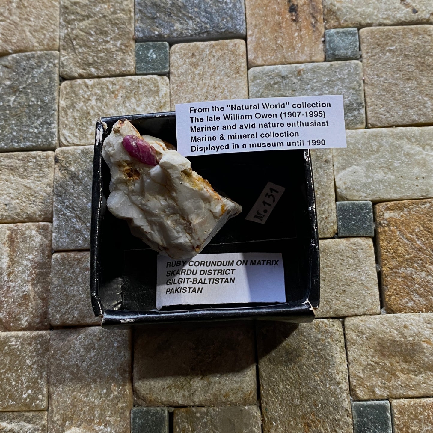 RUBY CORUNDUM ON MATRIX FROM SKARDU, PAKISTAN 24g MF1396