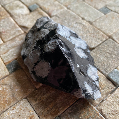 SNOWFLAKE OBSIDIAN, BLACK SPRING, BLACK ROCK DESERT, UTAH, U.S.A. 90g MF1761