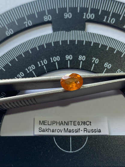 MELIPHANITE RARE GEMSTONE : SAKHARJOK MASSIF, MURMANSK OBLAST, RUSSIA 0.78Ct MFG4946