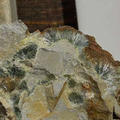 WAVELLITE ON MATRIX : MAULDIN MOUNTAIN, ARKANSAS, U.S.A. 37g MF1348