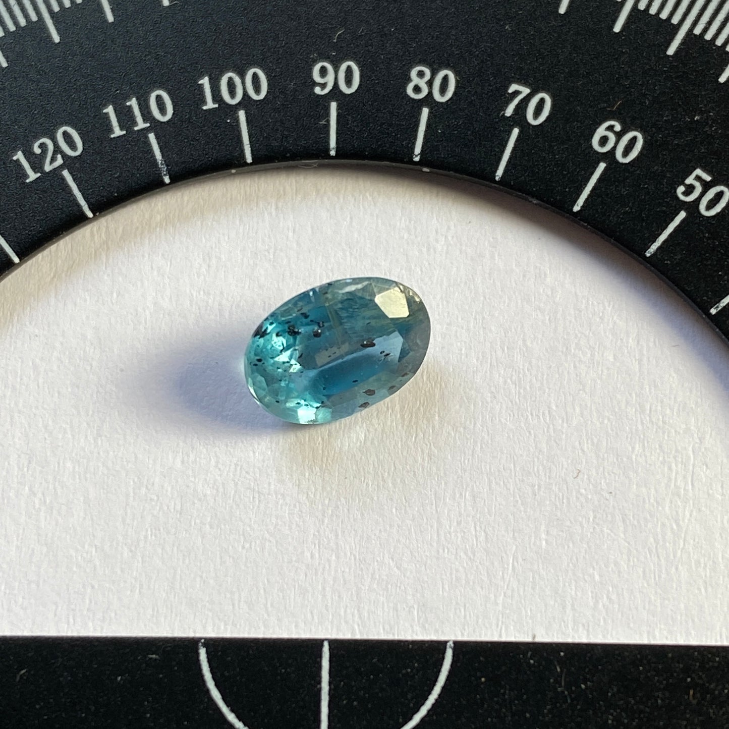 RARE BLUE-GREEN KYANITE GEMSTONE - BORISOVSKIE, RUSSIA. 1.35Ct  MFG2308