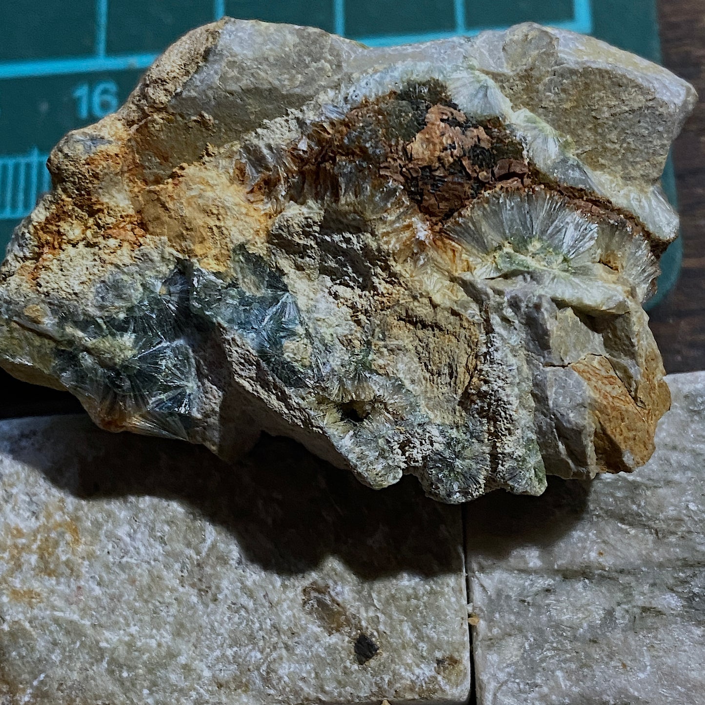 WAVELLITE ON MATRIX : MAULDIN MOUNTAIN, ARKANSAS, U.S.A. 37g MF1348