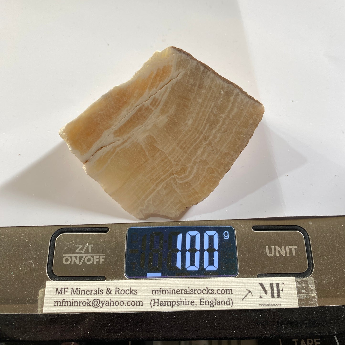 BANDED CALCITE UNUSUAL SPECIMEN - PRIBRAM MINING DISTRICT, CZECH REPUBLIC 100g MF1360