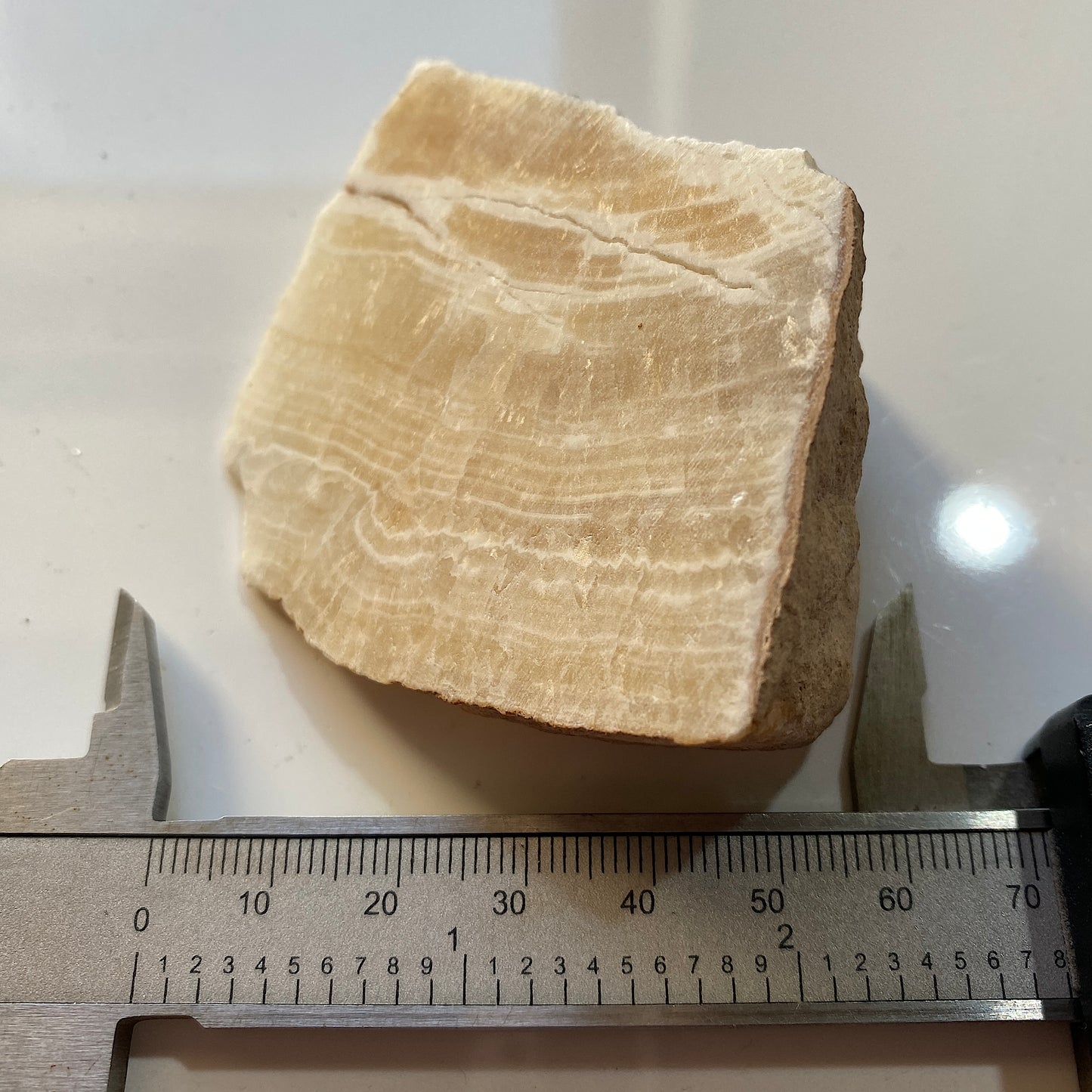 BANDED CALCITE UNUSUAL SPECIMEN - PRIBRAM MINING DISTRICT, CZECH REPUBLIC 100g MF1360