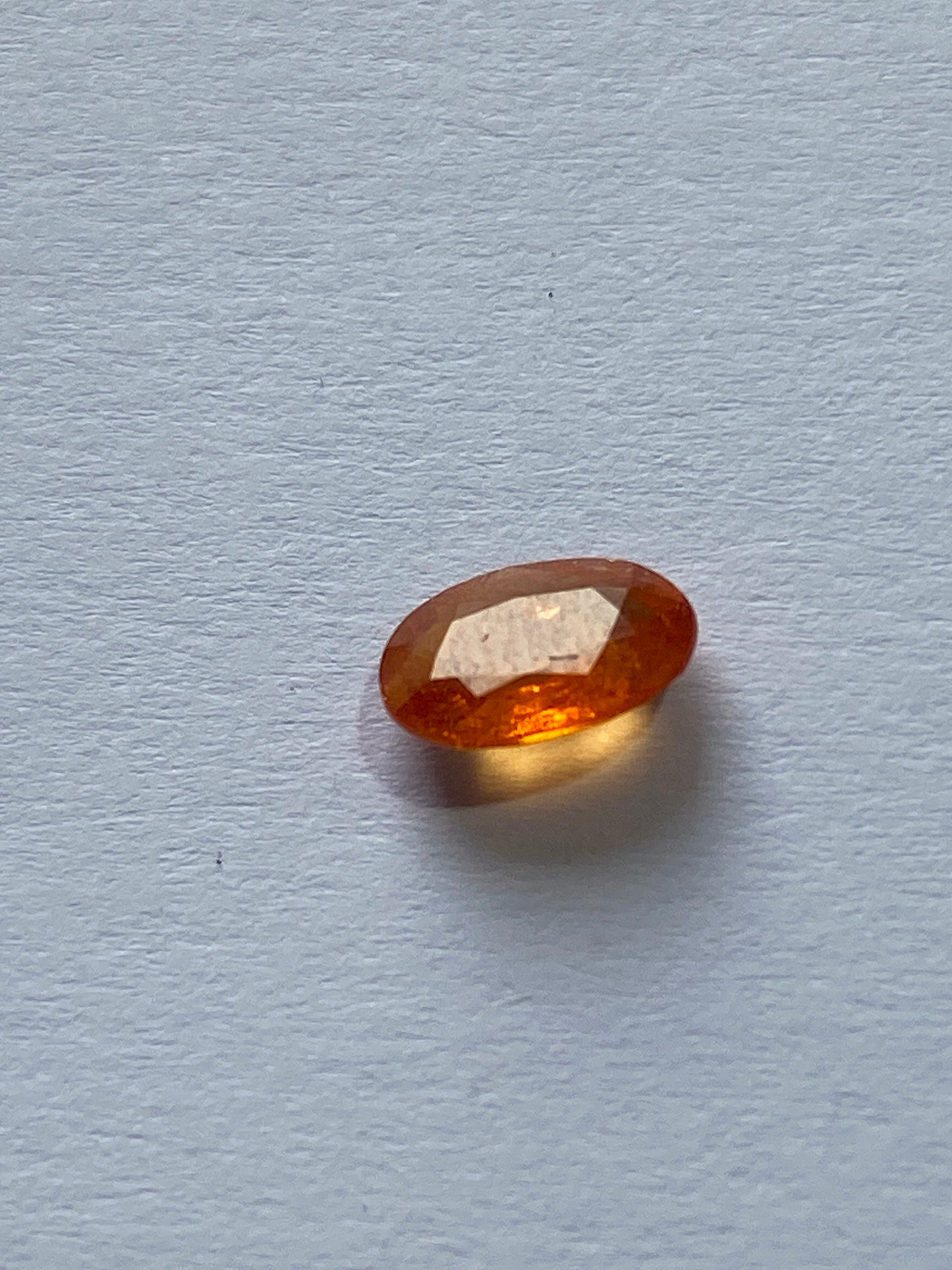 ORANGE TOURMALINE NATURAL GEMSTONE : JAGODA MINE, MKUSHI,CENTRAL PROVINCE, ZAMBIA. 0.72Ct MF4951