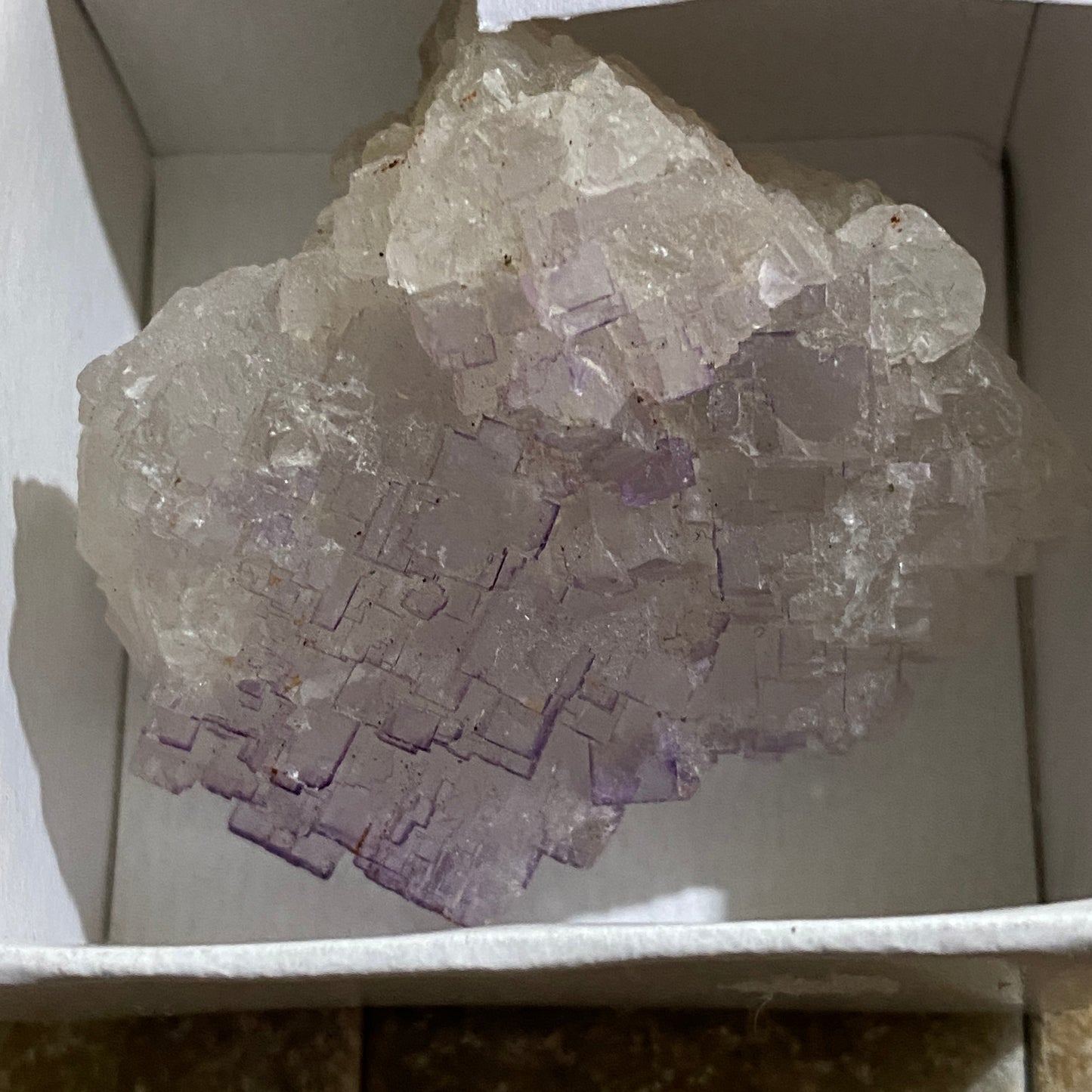 FLUORITE ON CELESTINE - TULE MINE, COAHUILA, MEXICO 70g  MF4127