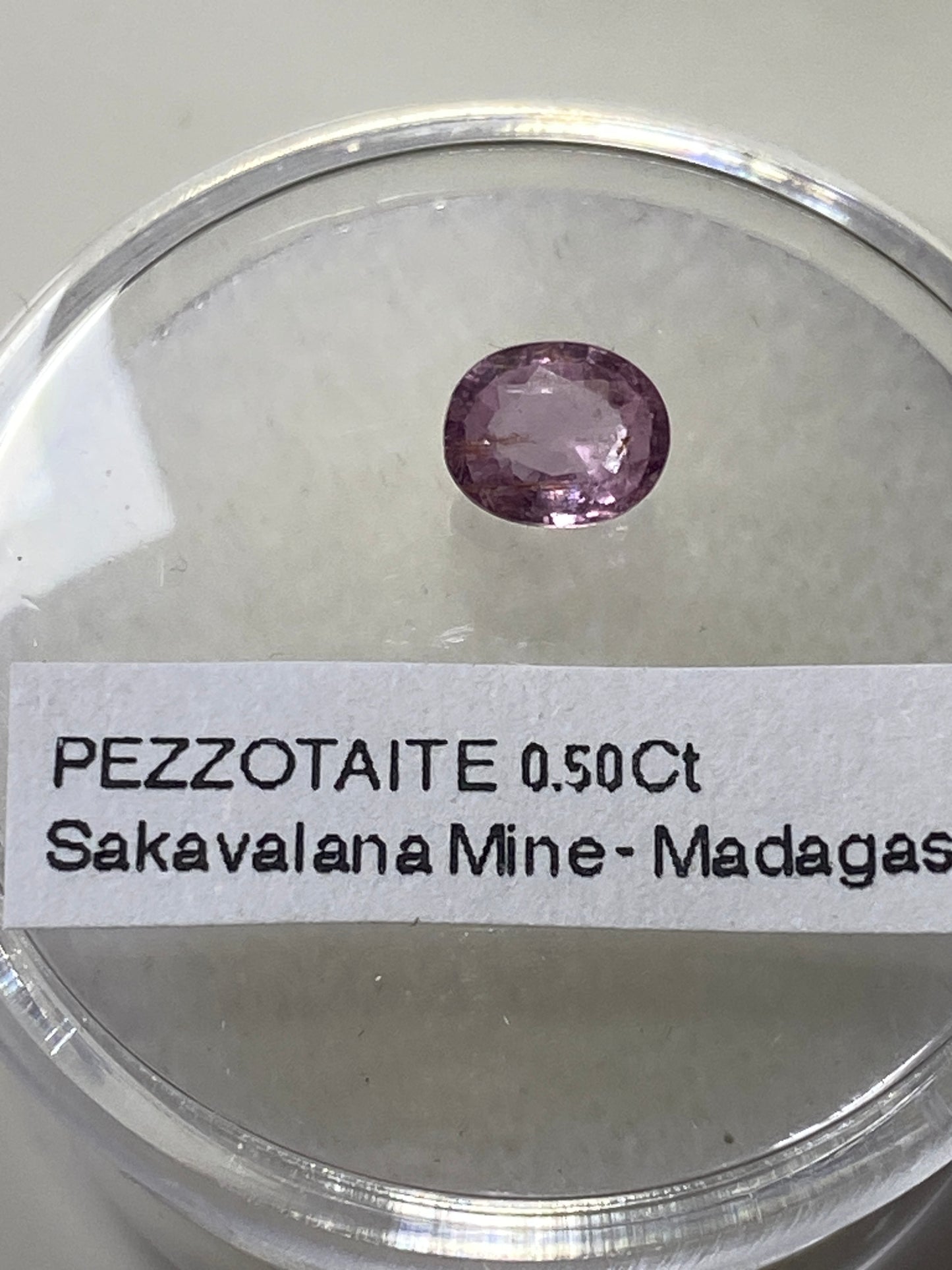 PEZZOTAITE RARE NATURAL GEMSTONE : SAKAVALANA MINE, MADAGASCAR 0.50Ct MFG4953