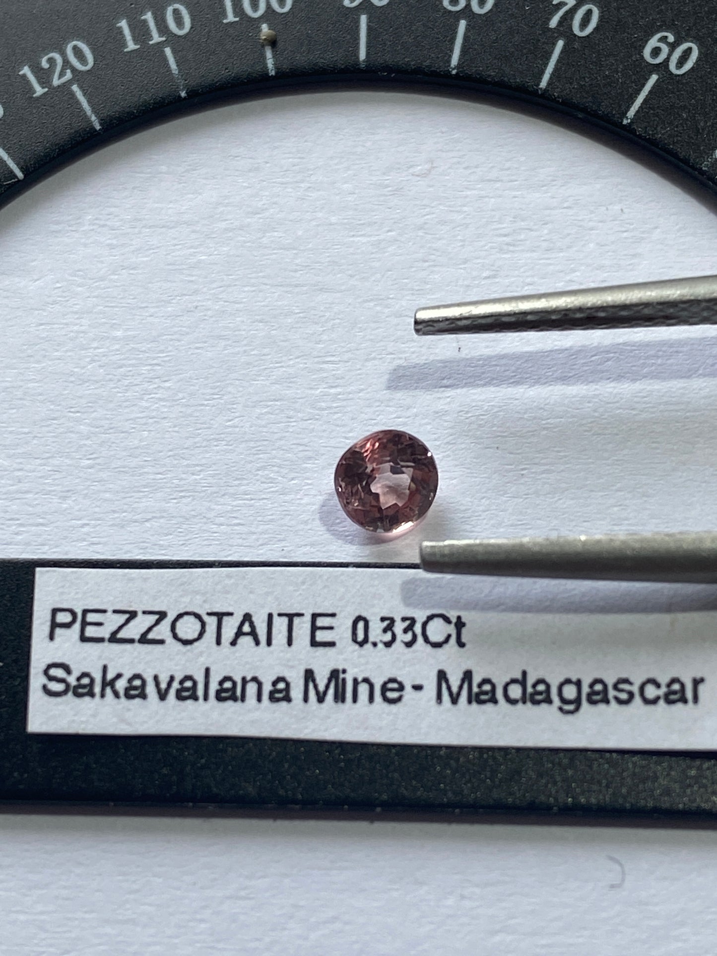 PEZZOTAITE NATURAL GEMSTONE : SAKAVALANA MINE, AMBATOUITA, MADAGASCAR 0.30Ct MFG4954