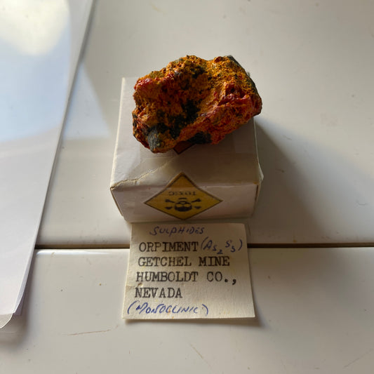 ORPIMENT FROM GETCHEL MINE, NEVADA, U.S.A. 18g MF1385