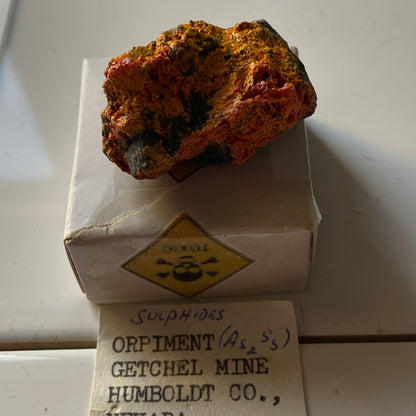 ORPIMENT FROM GETCHEL MINE, NEVADA, U.S.A. 18g MF1385