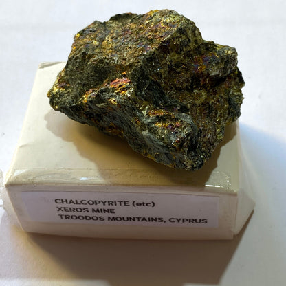 CHALCOPYRITE (ETC) - XEROS MINE, TROODOS MOUNTAINS, CYPRUS 36g  MF4129