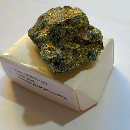 CHALCOPYRITE (ETC) - XEROS MINE, TROODOS MOUNTAINS, CYPRUS 36g  MF4129