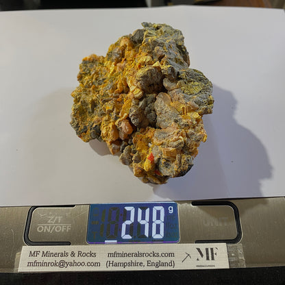 ORPIMENT FROM JIEPAIYU MINE, HUNAN, CHINA. 253g MF1350